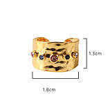 Широка каблучка-перстень «Іскри кольору», фото 3