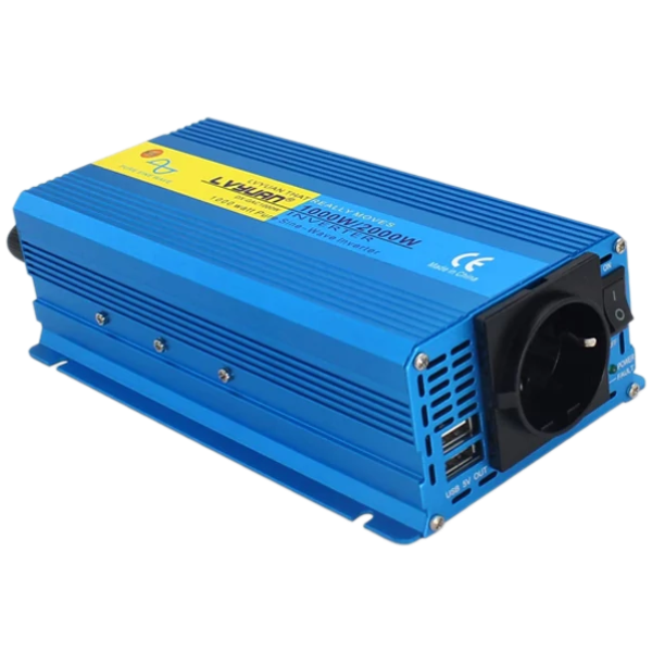Інвертор Lvyuan DX-GAC1000W DC-AC (12V/230V 1000/2000W)