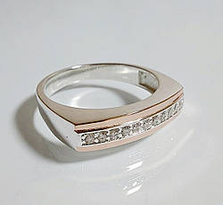 Срібна печатка з золотими накладками