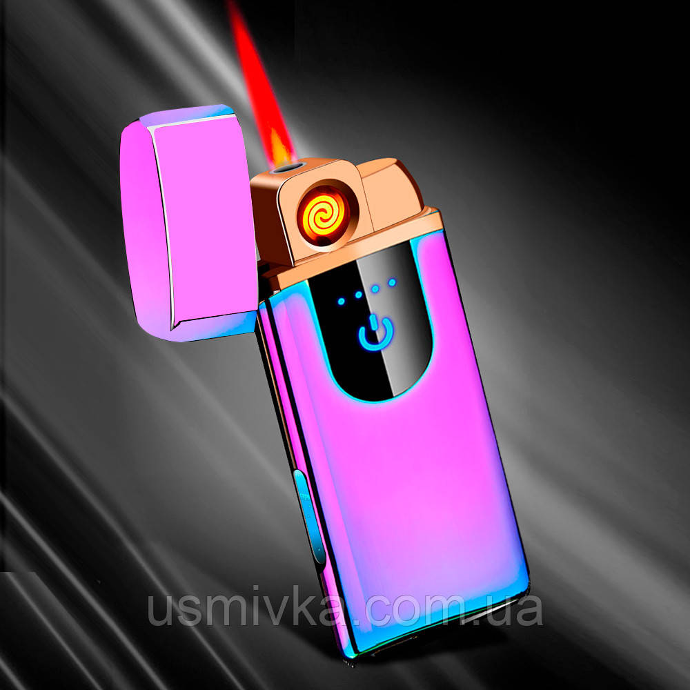 Електронна запальничка USB + газ дворежимна в подарунковому пакованні US-421H