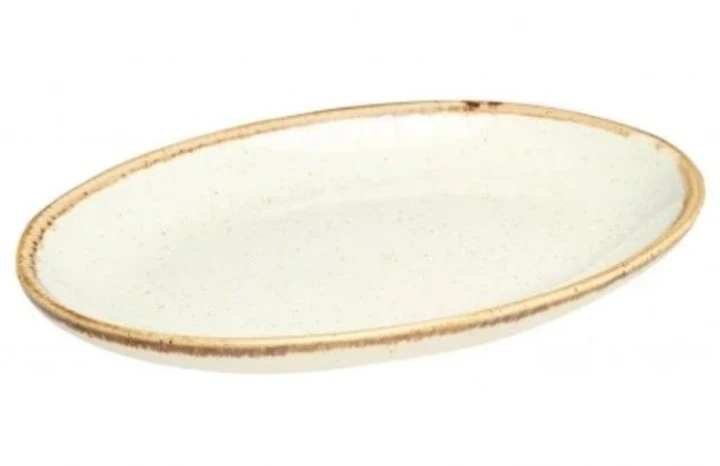 Тарілка овальна Beige порцелянова Porland 180мм 112118/B, фото 1