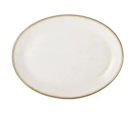Тарілка дрібна порцелянова овальна Beige Porland 360мм 112136/B