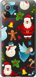 Чехол на Xiaomi Mi 11 Lite Новогодний 1 "4614u-2281-7290", фото 1
