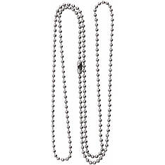 Ланцюжок для жетонів dog-tag і посвідчення срібло метал 60 см PRC