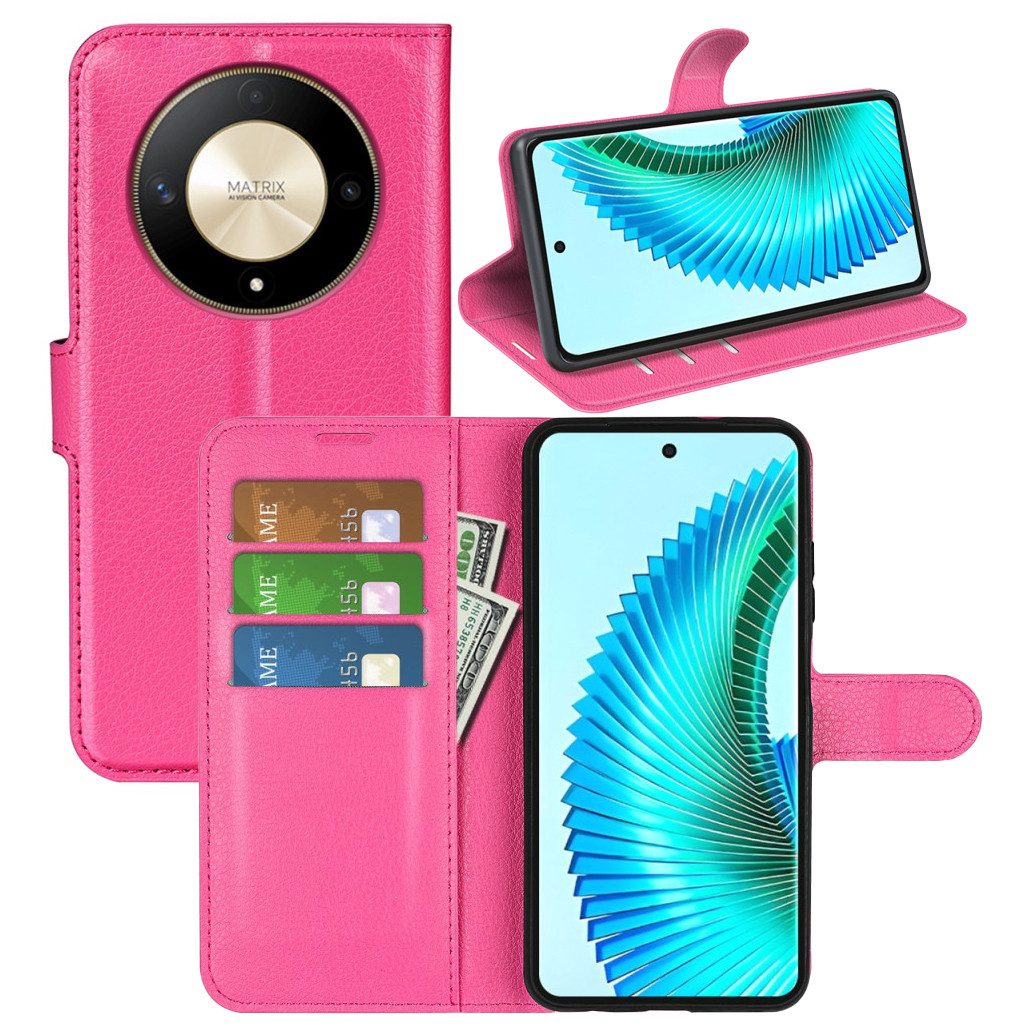 Чохол-книжка Litchie Wallet для Honor Magic 6 Lite 5G / X9b 5G Rose, фото 1