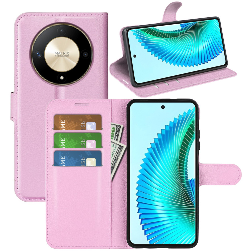 Чохол-книжка Litchie Wallet для Honor Magic 6 Lite 5G / X9b 5G Light Pink, фото 1