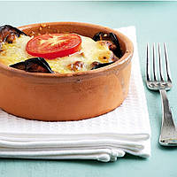 Баклажани із сиром, запечені в глиняному горняткові 400 г