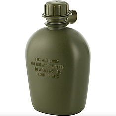 Фляга харчовий пластик 1 л. армійська (3 кольори)