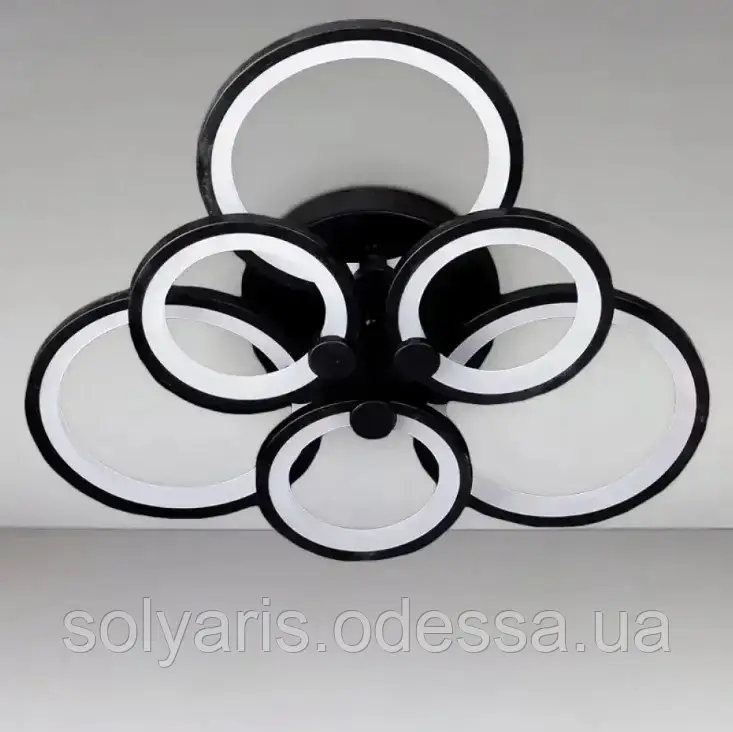 Світлодіодна люстра припотолочная на три режиму світла 168ват 225332/3+3, фото 1