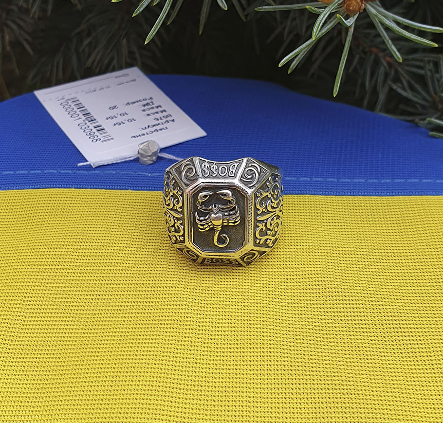 Перстінь скорпіон Maxi Silver 8576 SE 20.5, фото 1