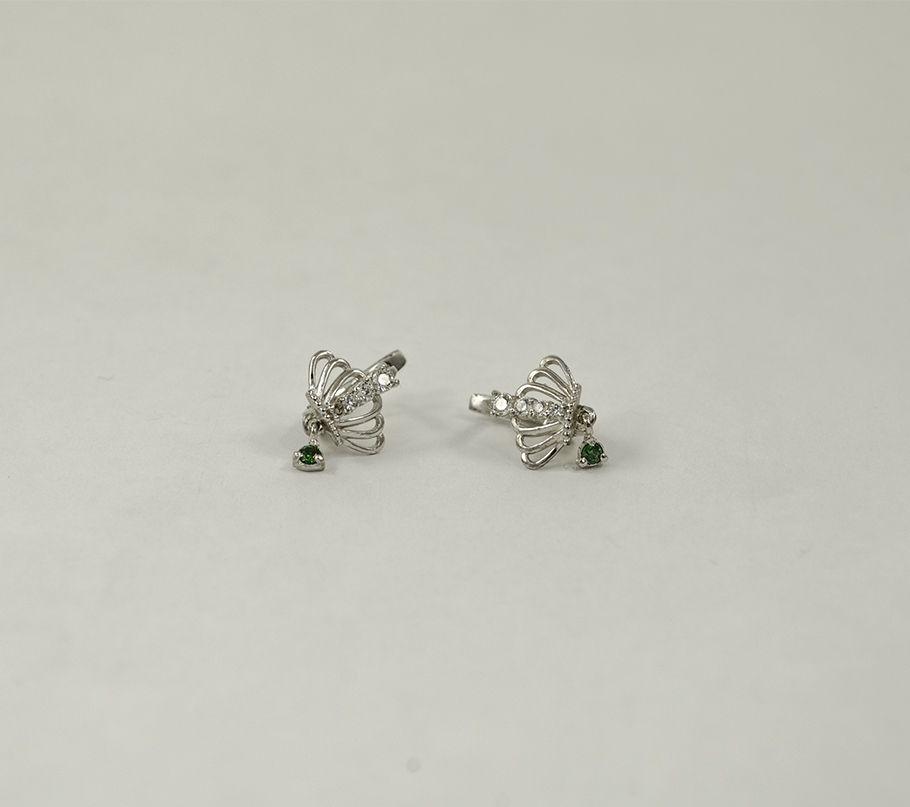 Сережки корони Maxi Silver 8473, фото 1