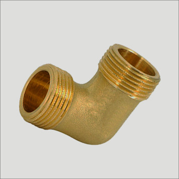 Кут 1/2"х1/2" НН полегшений латунний