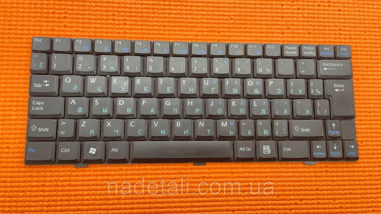 Клавіатура ноутбуку MSI Wind U123 MP-08A76SU-359 S1N-1ERU271-C54