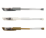 Набір з 3-х гелевих ручок BLACK PAPER, ART Line, фото 3