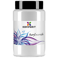 Лак шовковисто-матовий акриловий водостійкий, для пористих поверхонь. 400 мл, Art Kompozit