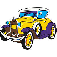 Дитяча розмальовка ArtCraft Ретро автівка 25х30 см (15068-AC)
