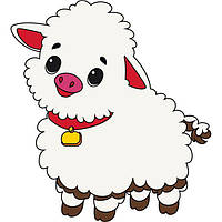 Дитяча розмальовка ArtCraft Ягня 25х30 см (15109-AC)