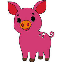 Дитяча розмальовка ArtCraft Поросятко 25х30 см (15110-AC)