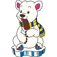 Дитяча розмальовка ArtCraft Білий ведмедик 25х30 см (15117-AC)