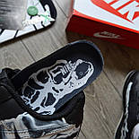 Чоловічі кросівки Nike Air Force 1 '07 QS 'Black Skeleton' осінь-весна демісезонні чорні. Живе фото, фото 7