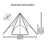 Намет тент-альтанка Зірка 8,60 м. Veranzo, фото 4