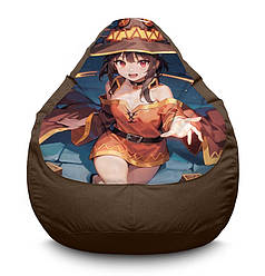 Крісло мішок «Megumin with fire. Konosuba» Оксфорд