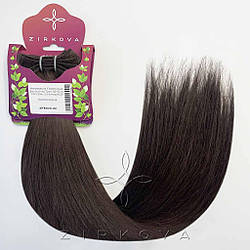 Натуральне Слов'янське Волосся на Тресі 45-50 см 100 грам, Шоколад №2В