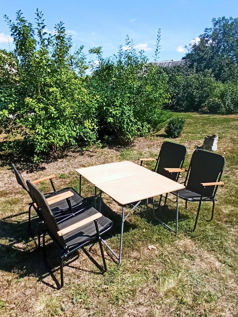 Купити розкладне крісло на природу столик та стільці для відпочинку "Патріот ФП2Х+4з" набір для пікніка