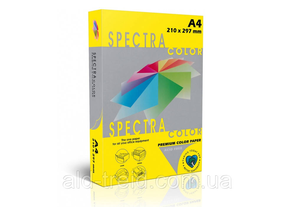 Папір кольоровий Spectra Color А4 80 г/м2 лимон IT210 lemon