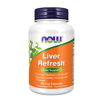 Комплекс для печінки Liver Refresh Now foods Лівер Рефреш 90 капсул