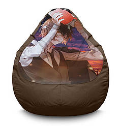 Крісло мішок «Dazai with book. Bungo stray dogs» Оксфорд
