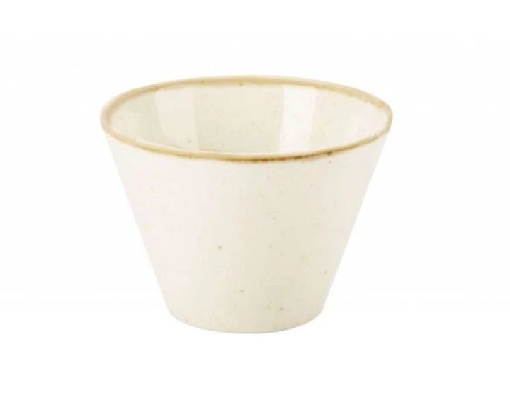 Салатник-соусник конусний Beige порцеляновий глибокий Porland 200 мл 9 см 368209/B