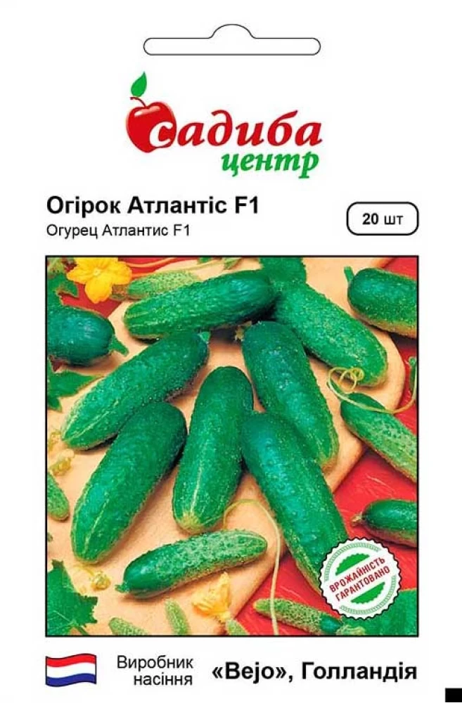 Огірок Атлантіс F1, 20 шт., СЦ