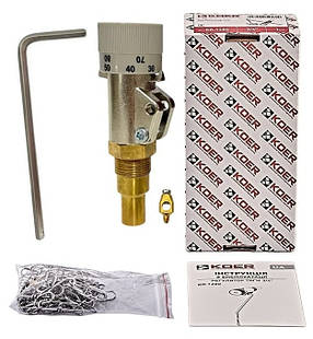 Регулятор тяги Koer 3/4" для твердопаливного котла Чехія, фото 1