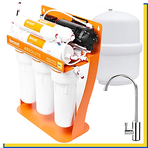Шестиступеневий Зворотний Осмос Есosoft Absolute з мінералізатором з помпою на станині MO675MPSECO