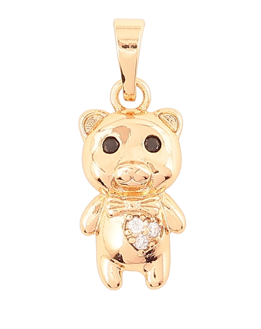 Кулон дитячий Xuping Позолота 18K "Кошеня з цирконієм» для ланцюжка до 5мм