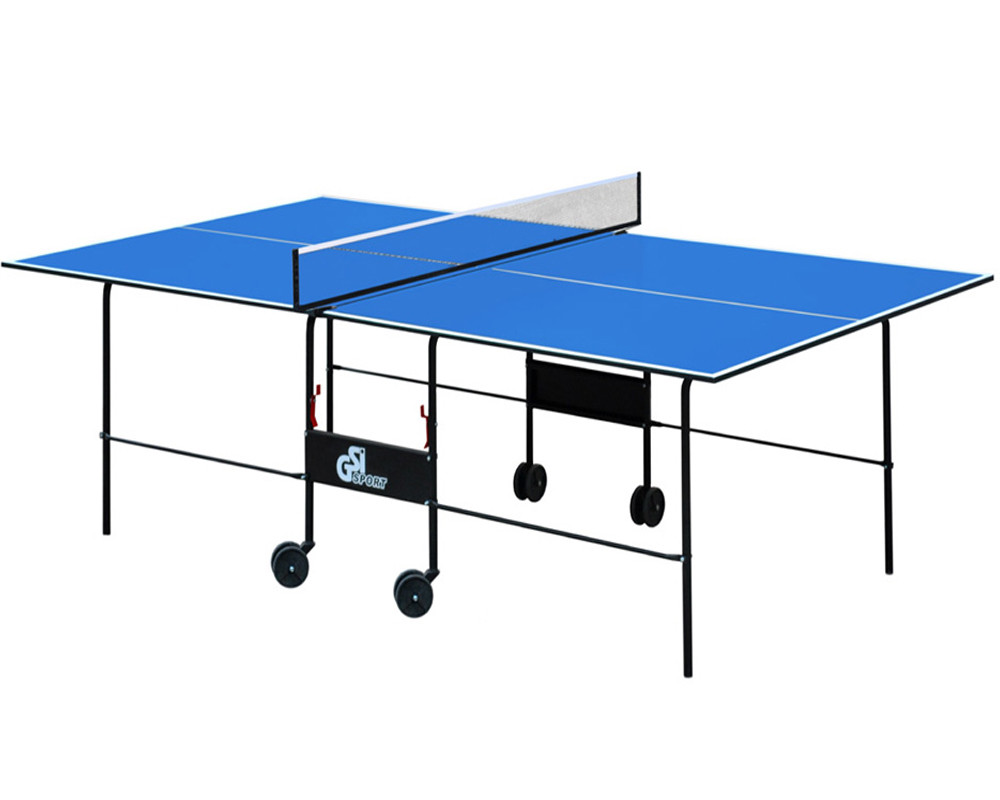 Стіл тенісний GSI-sport Athletic Light складаний пінг-понг для приміщень 274 × 152,5 × 76 см, Синій
