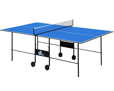 Стіл тенісний GSI-sport Athletic Light складаний пінг-понг для приміщень 274 × 152,5 × 76 см, Синій