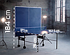 Стіл тенісний GSI-sport Athletic Light складаний пінг-понг для приміщень 274 × 152,5 × 76 см, Синій, фото 6