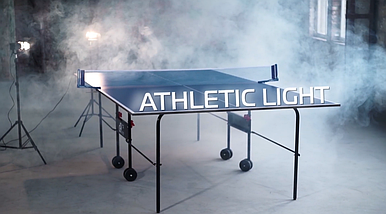 Стіл тенісний GSI-sport Athletic Light складаний пінг-понг для приміщень 274 × 152,5 × 76 см, Синій, фото 5