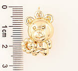 Кулон дитячий Xuping Позолота 18K "Ведмедик» для ланцюжка до 2мм, фото 3