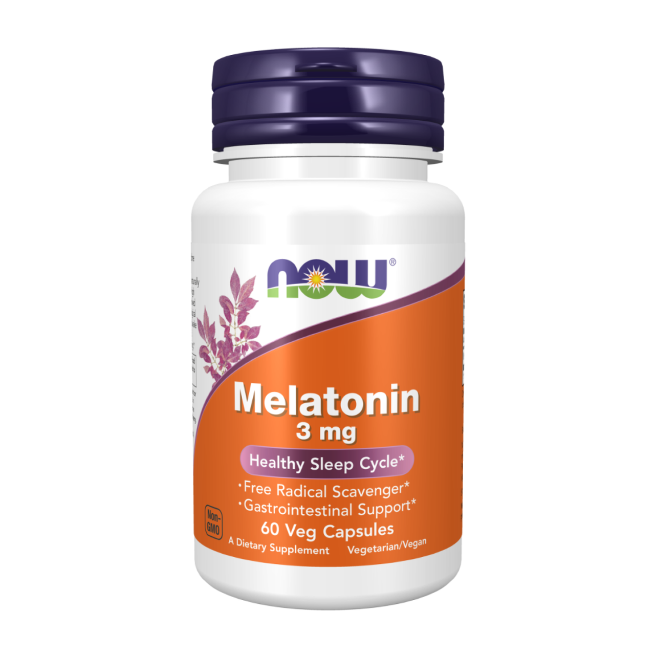 NOW MELATONIN / МЕЛАТОНІН 3мг в капсулах №60