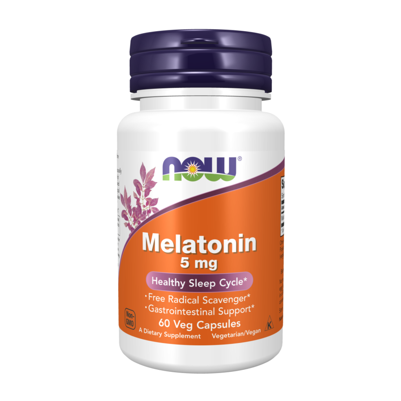 МЕЛАТОНІН 5мг Now Foods амінокислота Now Foods MELATONIN 60 капсул