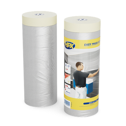 Плівка захисна HPX з малярною стрічкою, 1800 мм*33 м, фото 1