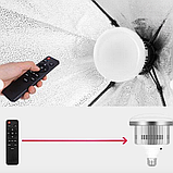 Світлодіодна LED лампа для софтбоксу 105W E27 3000-5500K з пультом, фото 5