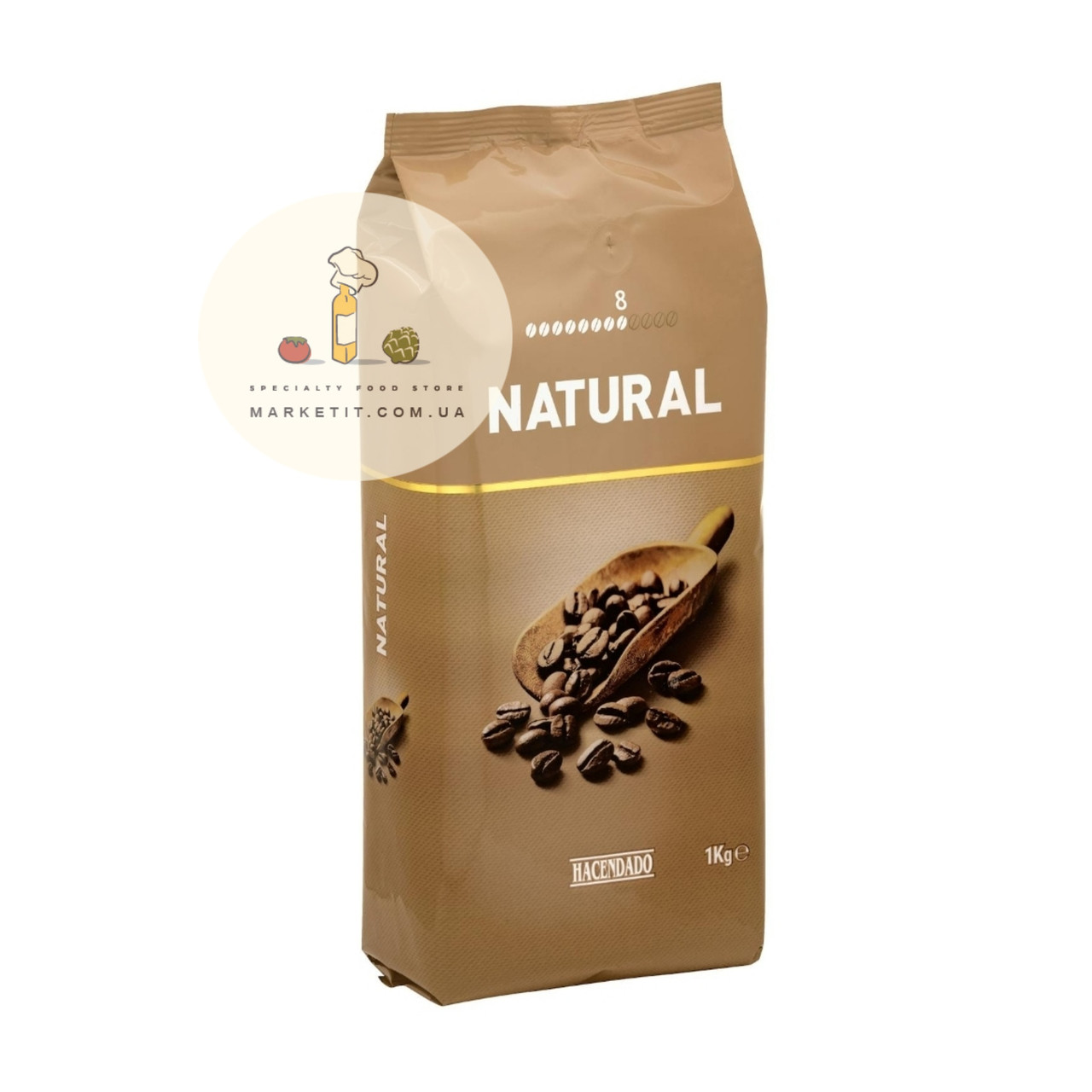 Кава в зернах Natural Hacendado Іспанія 1 кг.