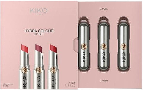 Набір бальзамів для губ Kiko Milano Hydra Colour Lip Set
