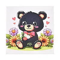Набір для творчості вишивка хрестиком "Ведмедик" розміром 30х30 см