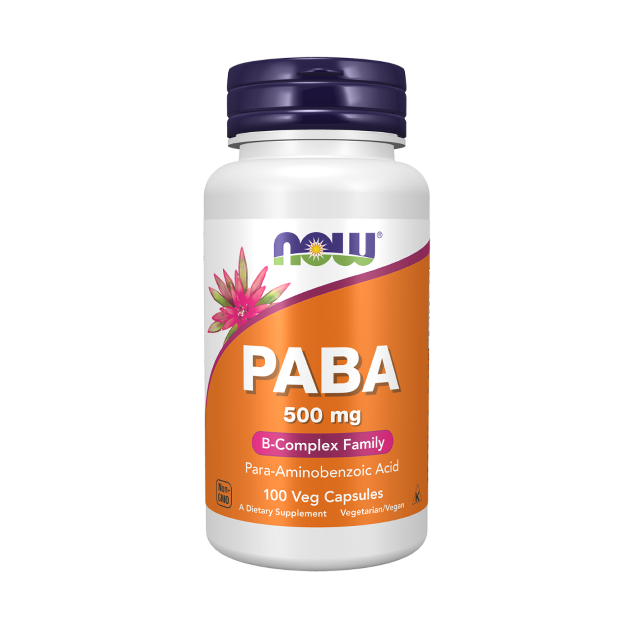 ПАБК (пара-амінобензова кислота) Now Foods PABA 500 мг 100 капсул, фото 1