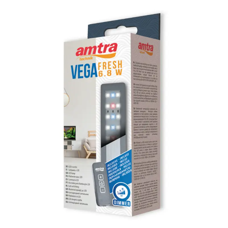 Лампа для акваріума з димером PLAFONIERA VEGA LED FRESH 8,6Вт, 640Лм